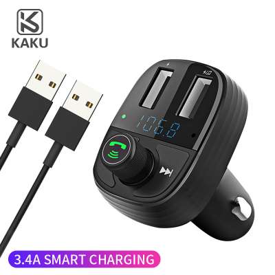 KAKU 2 Port USB bluetooth call 3.4A fast car charger with Bluetooth digital