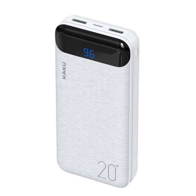 KAKU 20000 mah powerbank portable mini power digital display mobile charging smart power bank for samsung xiaomi