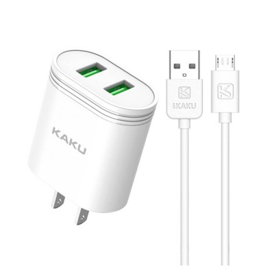 US EU Plug fast chargers with cables for Smartphone Android Surpass 2.4A Flash Fast Charger Set with 1.2m USB Cable for Micro