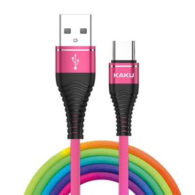 KAKU 3.2a charger cables retail package colorful data charging usb cable for iphone apple huawei