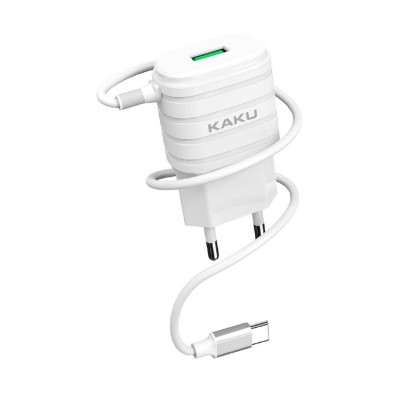 KAKU oem EU US UK JP 1.2m type c micro cables universal  usb wall charger for iphone samsung huawei xiaomi